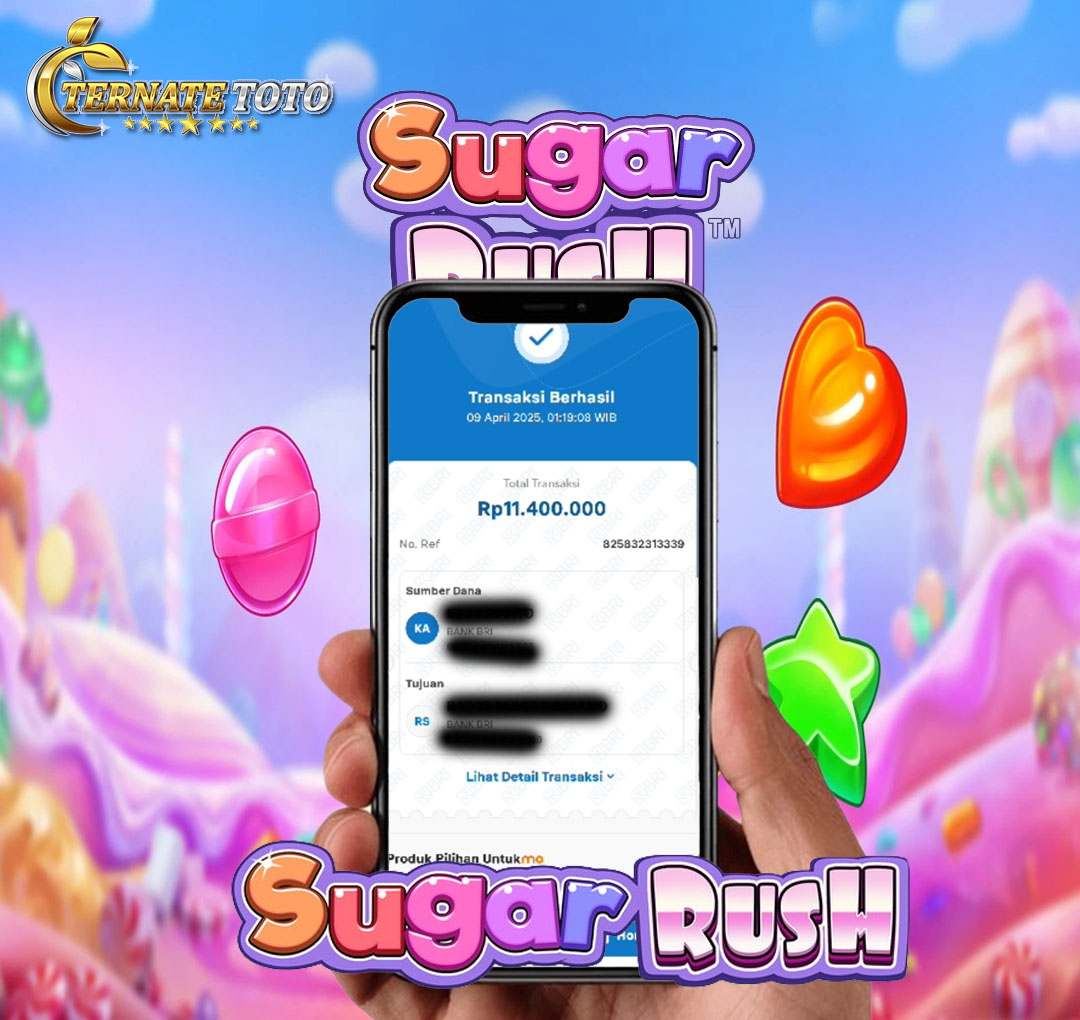 TERNATETOTO - MENANG SUGAR RUSH Rp. 11,400,000,-